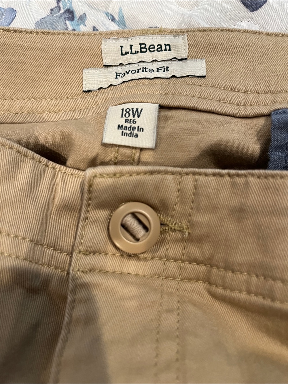 L.L. Bean Favorite Fit Chino Pants in Khaki